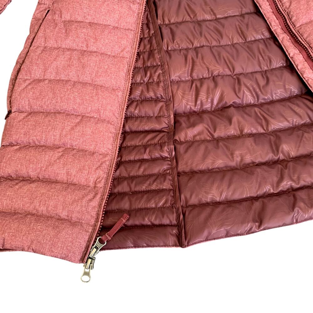 Eddie Bauer Puffer Jacket Down Blend Hooded Long Astoria Women's Size M - Picture 8 of 11